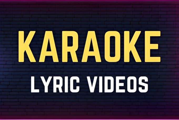 Gig Preview - Make lyrics video for karaoke