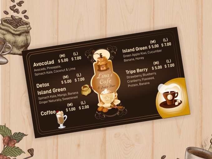 Bestseller - do creative restaurant menu design