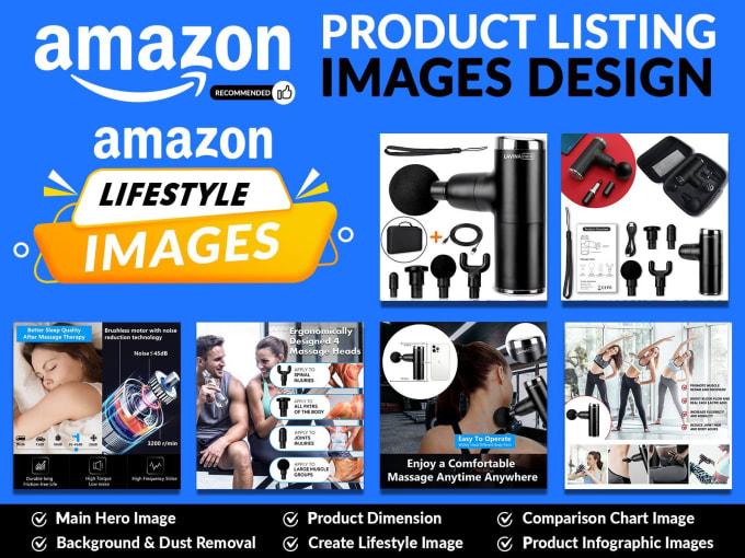 Gig Preview - Design premium amazon listing images, product infographic lifestyle or bol