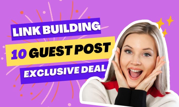 Gig Preview - 10 guest posts link building SEO written and posted for you