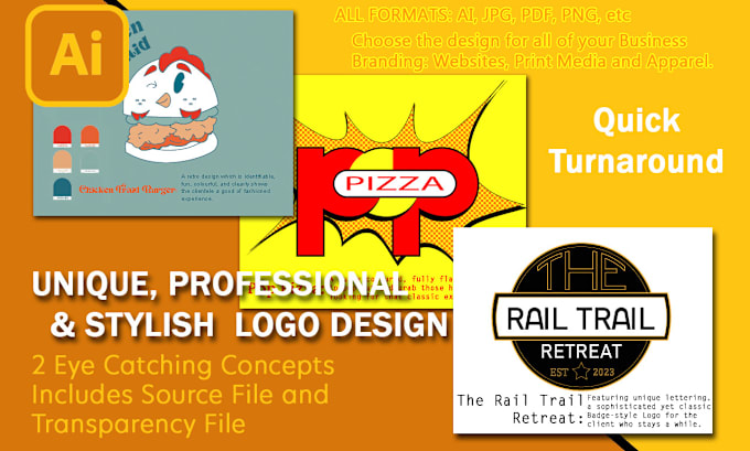 Gig Preview - Design an eye catching logo or company mascot