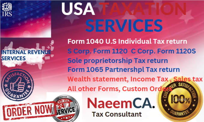 Gig Preview - Prepare and efile USA tax return for individual, business and corporate