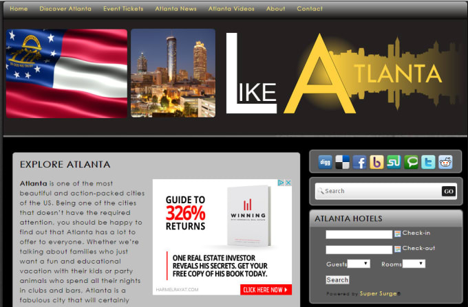 Bestseller - publish an article on a new page on my atlanta website