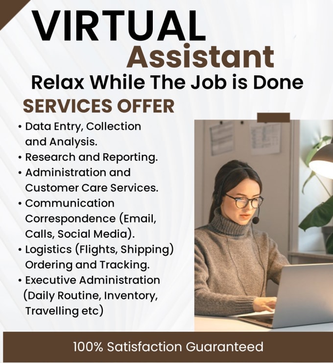 Gig Preview - Be your personal business virtual assistant or  data entry