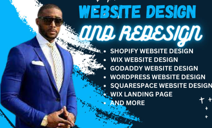 Gig Preview - Redesign wix website wordpress website godaddy website wix website design