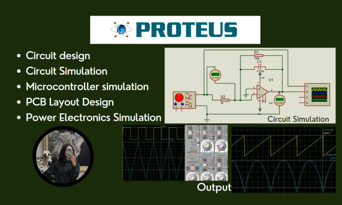 Gig Preview - Help with circuit design, pcb, schematics and circuit simulation on proteus