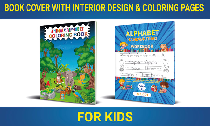 Gig Preview - Create letter tracing worksheets and coloring book cover