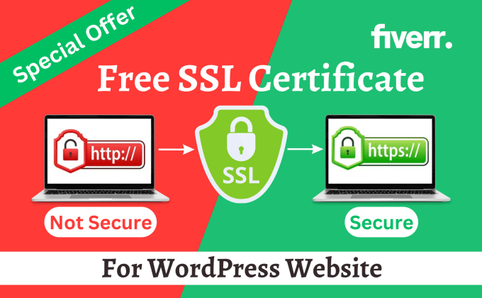 Gig Preview - Install free SSL certificate fix https on wordpress website