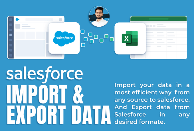 Gig Preview - Import and export salesforce data, salesforce data import