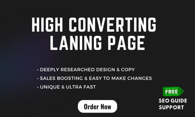 Gig Preview - Design a landing page on wordpress with converting copy