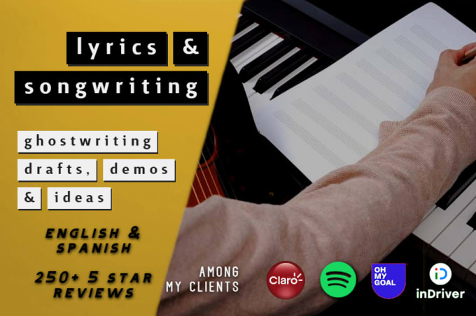 Gig Preview - Write lyrics for your song, songwriting composing revisiting