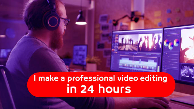 Gig Preview - Edit any type of video editing in just 24 hours