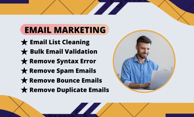 Gig Preview - Do bulk email validation, verification and email list cleaning service