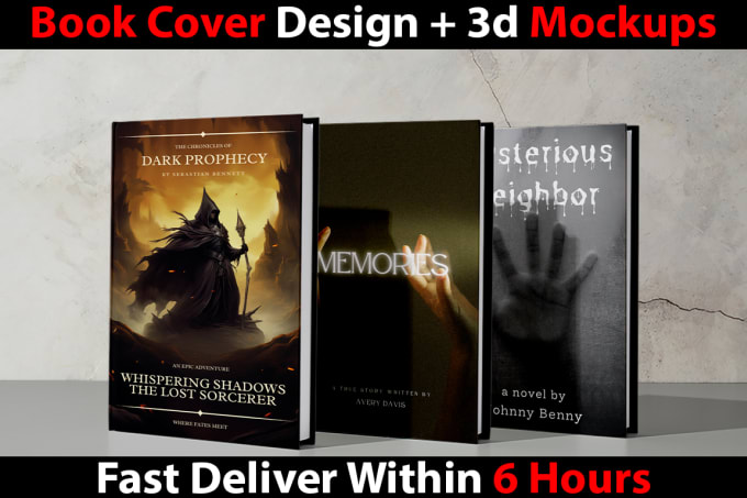 Gig Preview - Create amazing 3d book cover mockups in 20 different styles