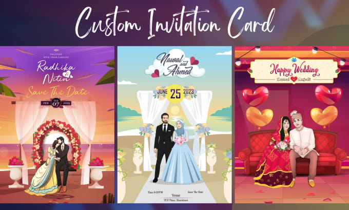 Gig Preview - Design beautiful party invitation cards with photo illustration