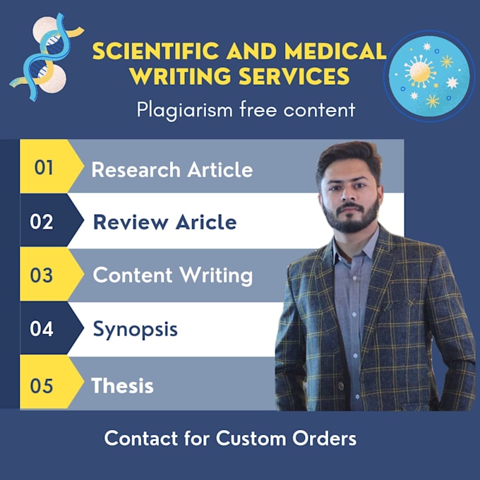 Gig Preview - Write scientific articles, reports and scientific blog posts