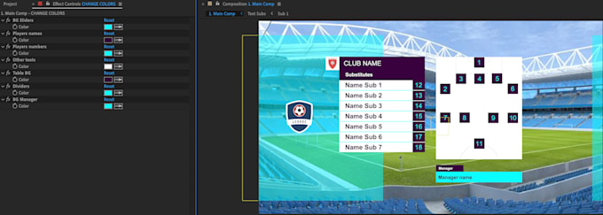 Gig Preview - Create football starting lineups