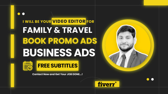 Gig Preview - Do family and travel professional video editing and book promotion ads