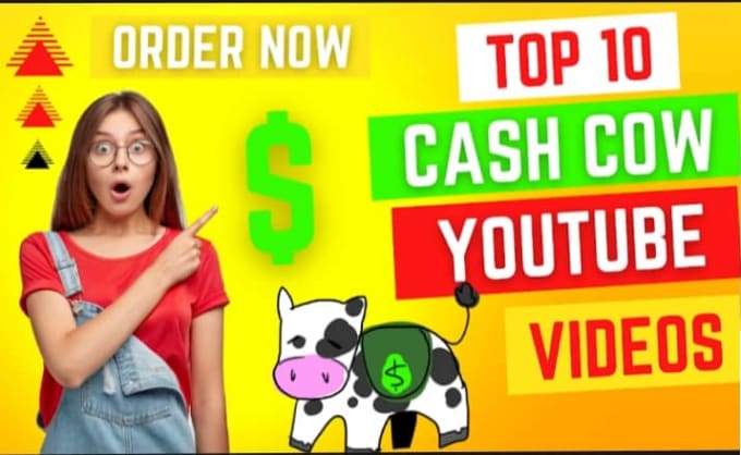 Gig Preview - Create top 10 cash cow videos, cash cow youtube videos