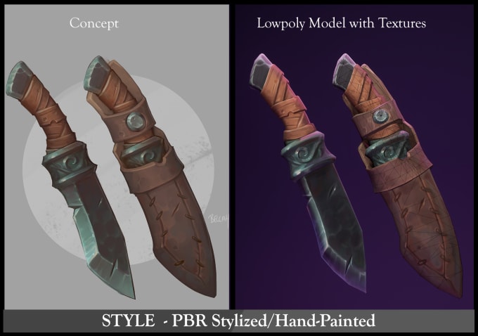 Gig Preview - Create stylized low poly hand painted assets, tileable textures, diorama