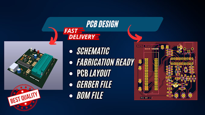 Gig Preview - Design complete pcb according to your needs