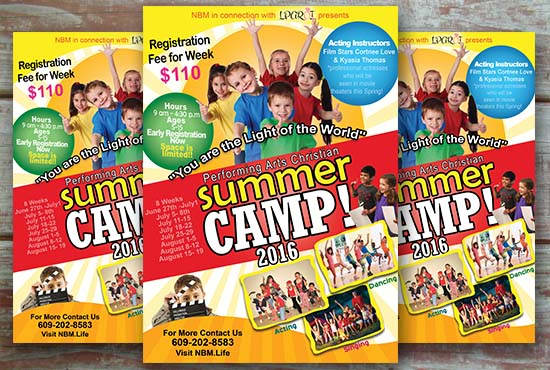 Gig Preview - Design a nice eye catching flyer for any kids event, summer camp, etc