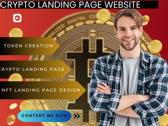 Gig Preview - Design a crypto landing page,crypto website,nft website,meme coin website