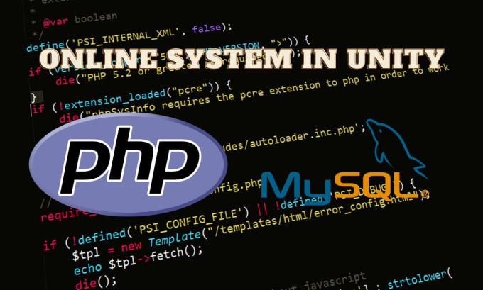 Gig Preview - Make any online system with php and mysql in unity