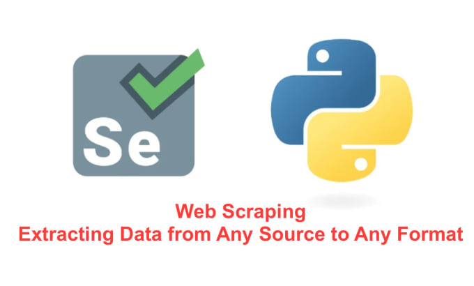 Gig Preview - Scrap data with python selenium from web efficiently in CSV