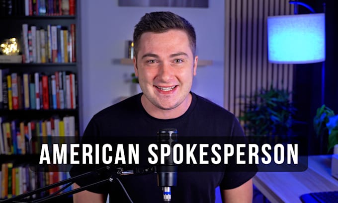 Gig Preview - Create an american male spokesperson video