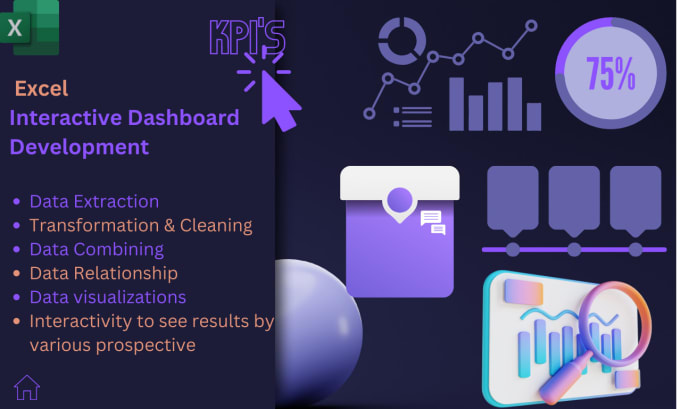 Gig Preview - Microsoft excel dashboard to track business status or kpis