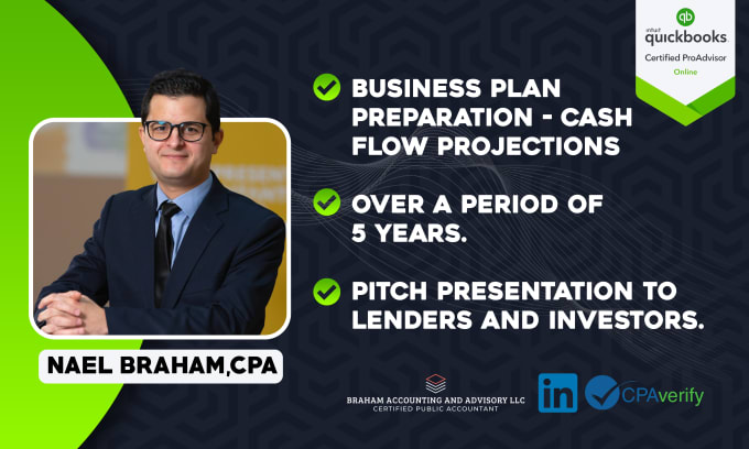 Gig Preview - Prepare your business plan and cash flow projection