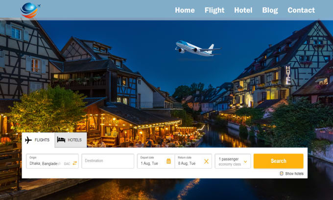 Gig Preview - Create flights and hotel booking affiliate websites for passive income