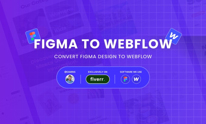 Gig Preview - Convert figma design into fully functional webflow websites