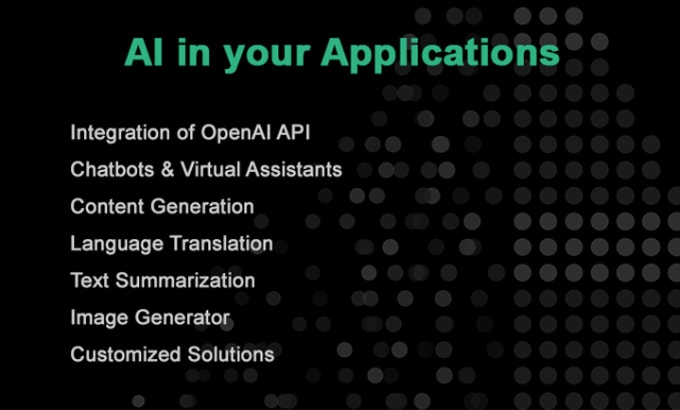 Gig Preview - Integrate artificial intelligence into your projects using openai, chatgpt