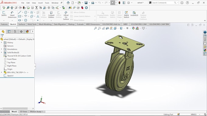 Gig Preview - Design 3d cad products and do fea and cfd analysis on ansys