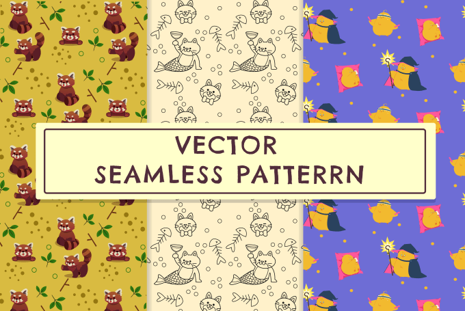 Gig Preview - Create adorable and unique pattern, vector illustrations