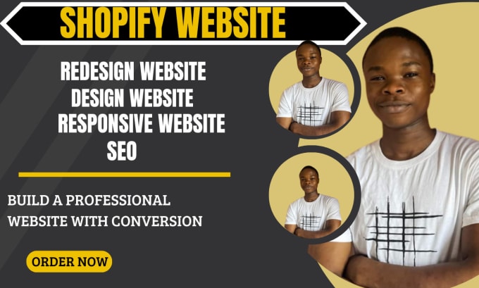 Gig Preview - Design shopify website design, shopify store redesign, shopify store design seo