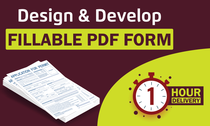 Gig Preview - Design and develop fillable PDF forms