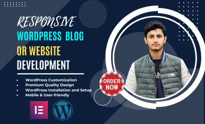 Gig Preview - Build a responsive wordpress website or blog