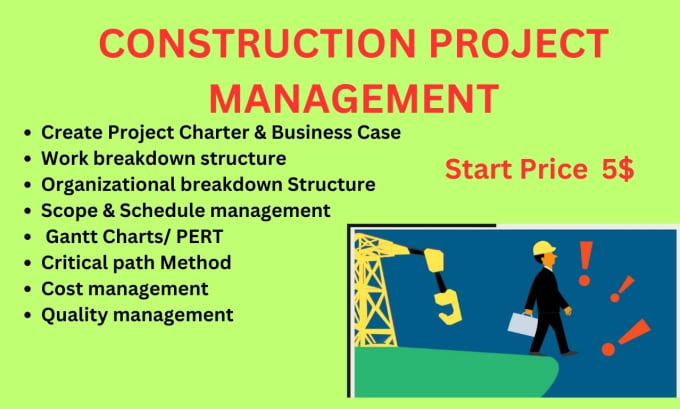 Gig Preview - Do construction project management and consulting