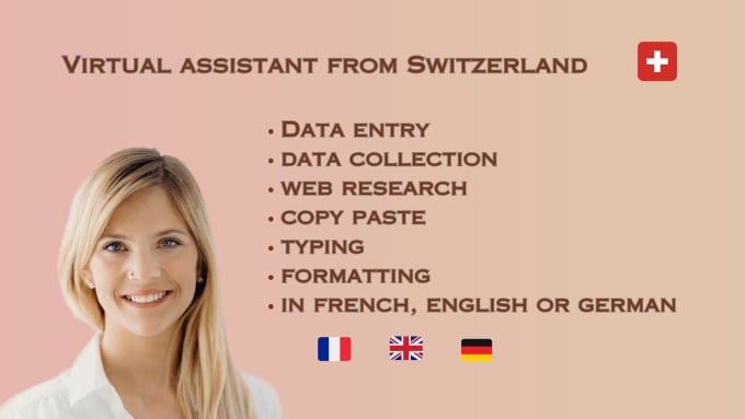 Gig Preview - Be your swiss virtual assistant