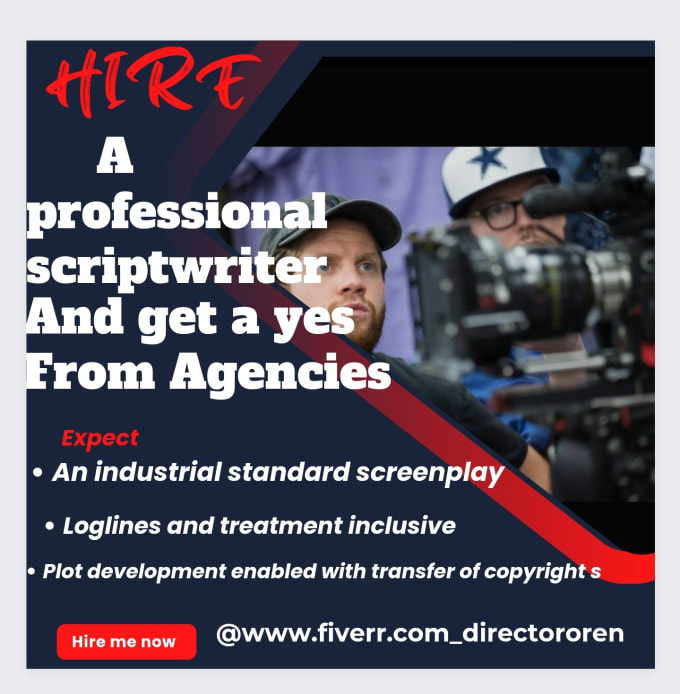 Gig Preview - Script a highly engaging movie script, scriptwriter screenplay scriptwriting