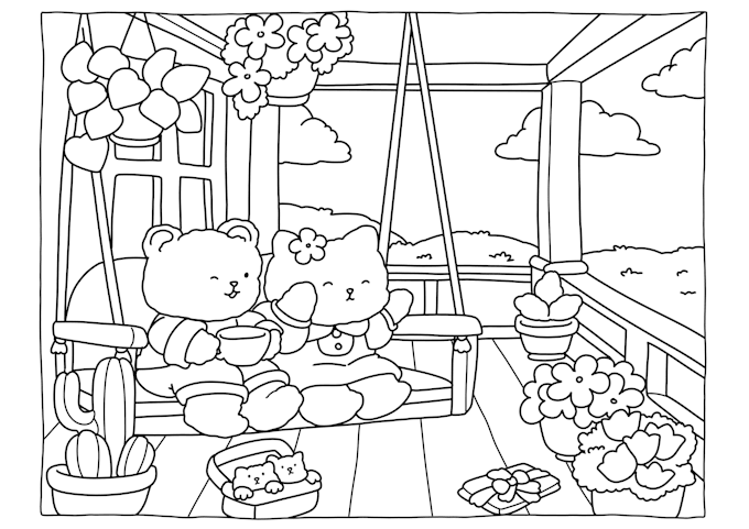 Gig Preview - Draw any style lineart for coloring pages, kdp published