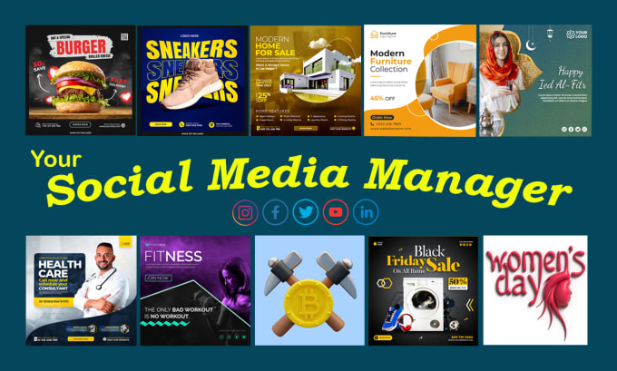 Bestseller - be your social media marketing manager and content creator