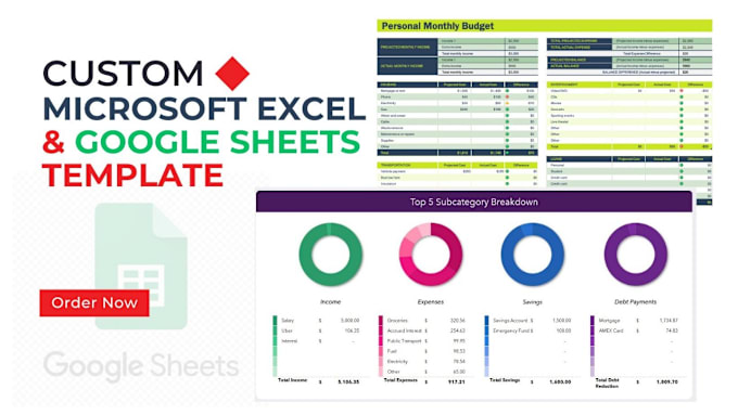 Gig Preview - Be your google sheets and excel expert in formulas and functions