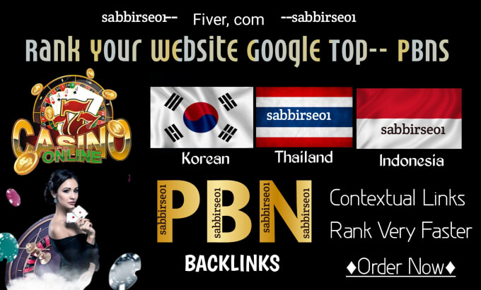 Gig Preview - Do high quality authority SEO backlinks for indo thai korean with DR 50