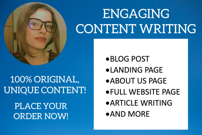 Gig Preview - Do content writing for you