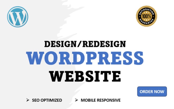 Gig Preview - Create responsive wordpress website design, blog for your business