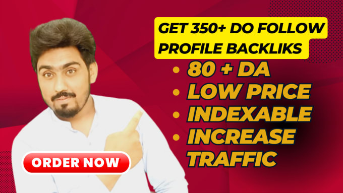 Gig Preview - Create 350 high da premium profile backlinks